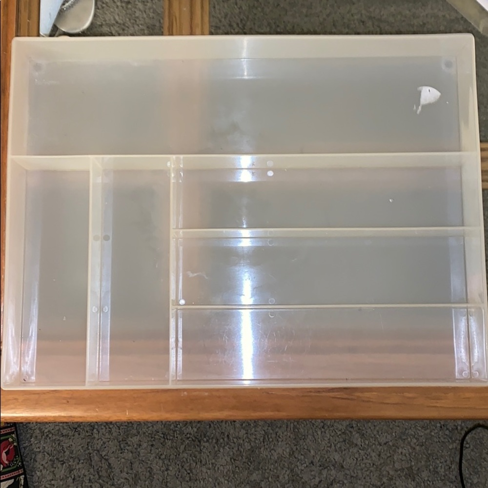 Clear silverware tray